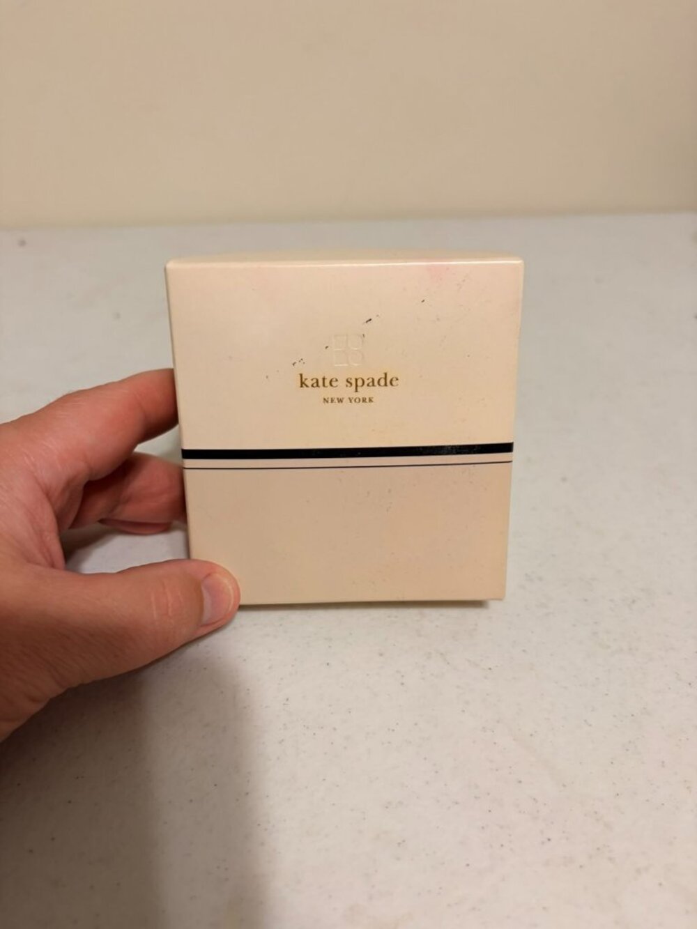 New NIB Kate Spade Library Stripe Silver Mini Salt and Pepper Shakers